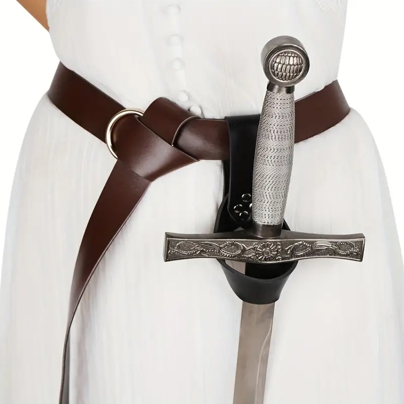Cosplay Prop Sword - Ретро-кожаный пояс викингов с чехлом для