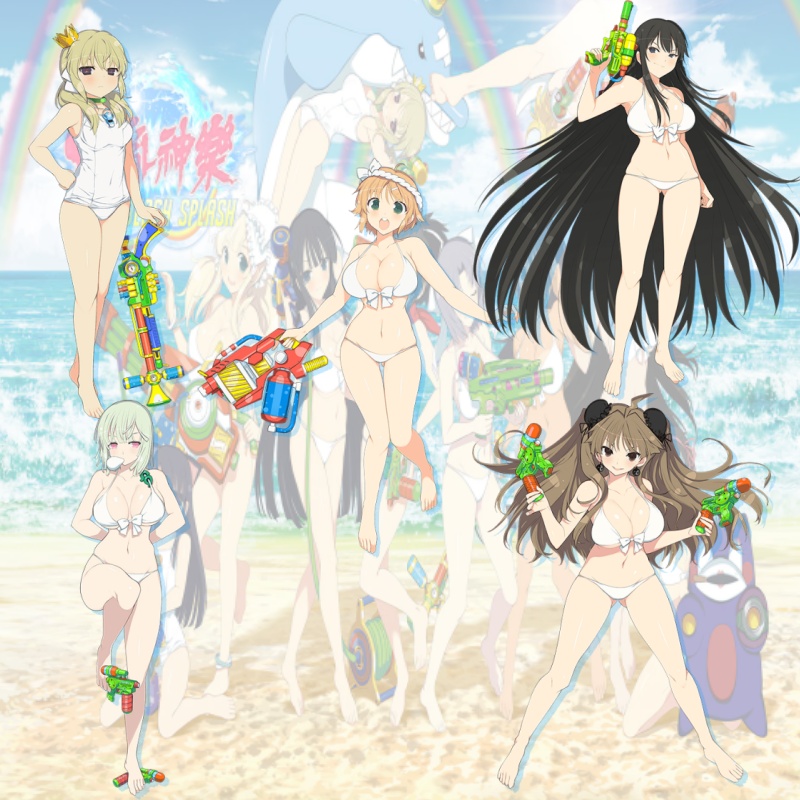 Anime Merchandise Dress - Акриловая подставка-брелок Senran Kagura: Японская школьница-ниндзя
