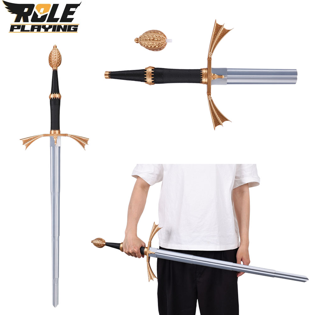 Cosplay Prop Sword - Косплей-нож «Демон»: выдвижной, серебристый, пластиковый, для