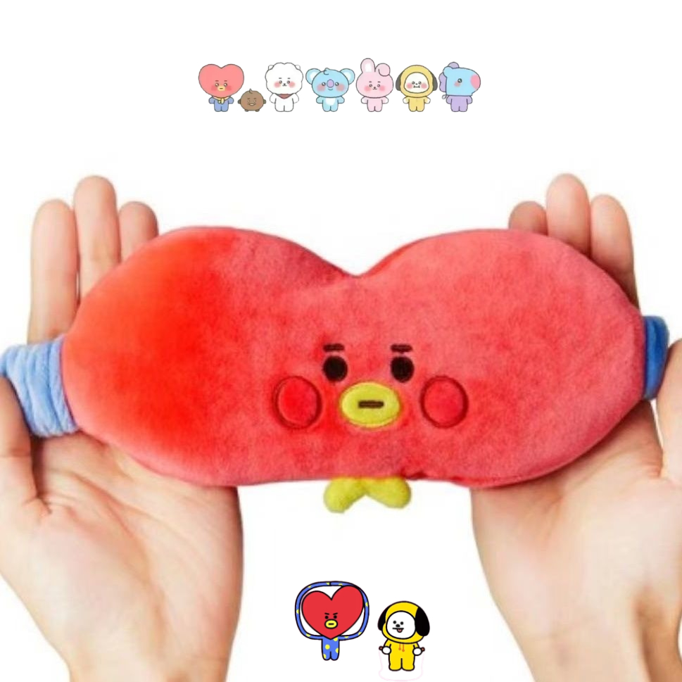 Cute Anime Merchandise - Милая плюшевая маска для глаз BT21,