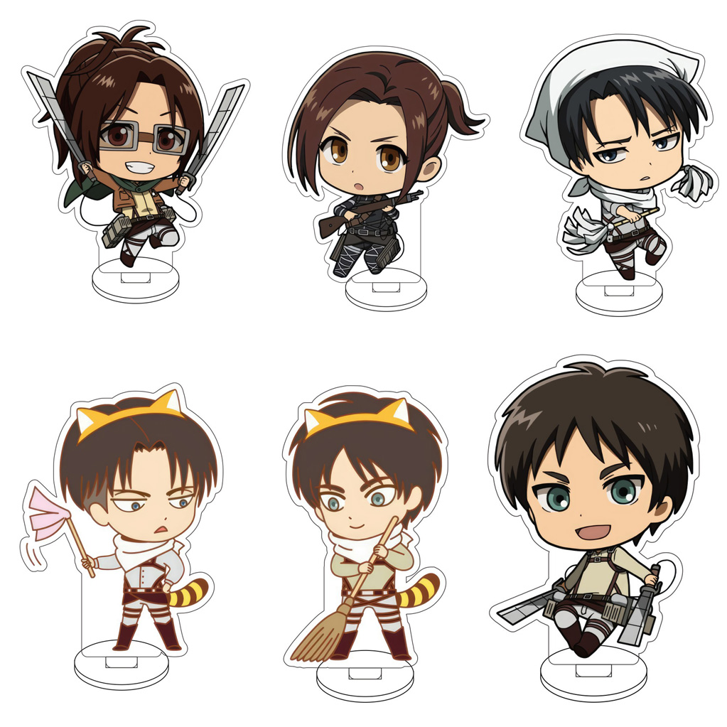Cute Anime Merchandise - Акриловая фигурка-подставка 10 см: Атака Титанов