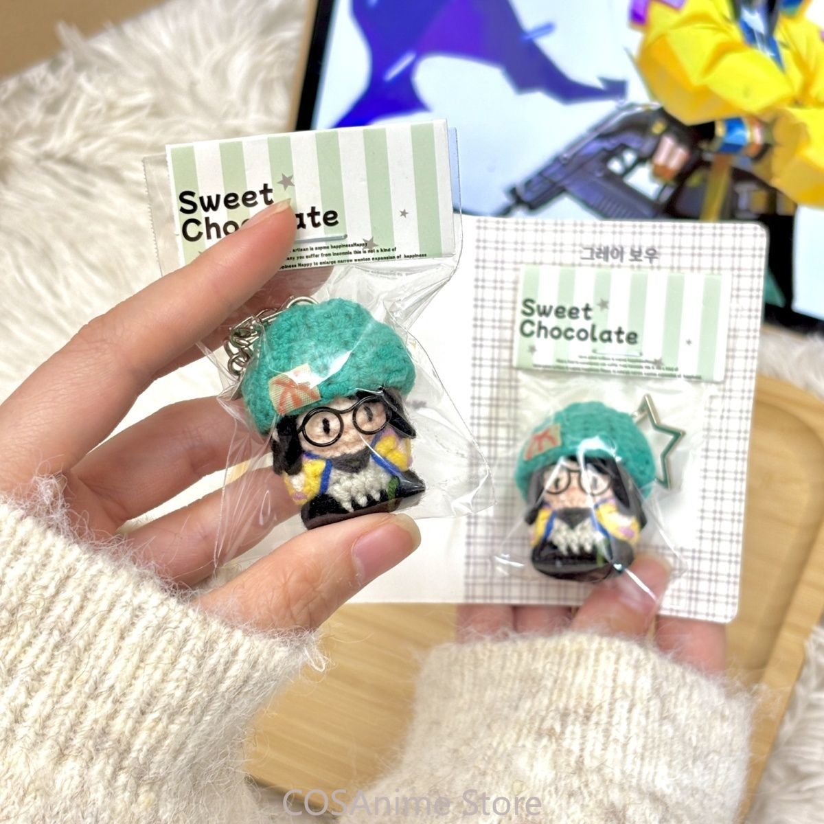 Merchandise Anime - Плюшевый брелок-подвеска VALORANT Killjoy для косплея,
